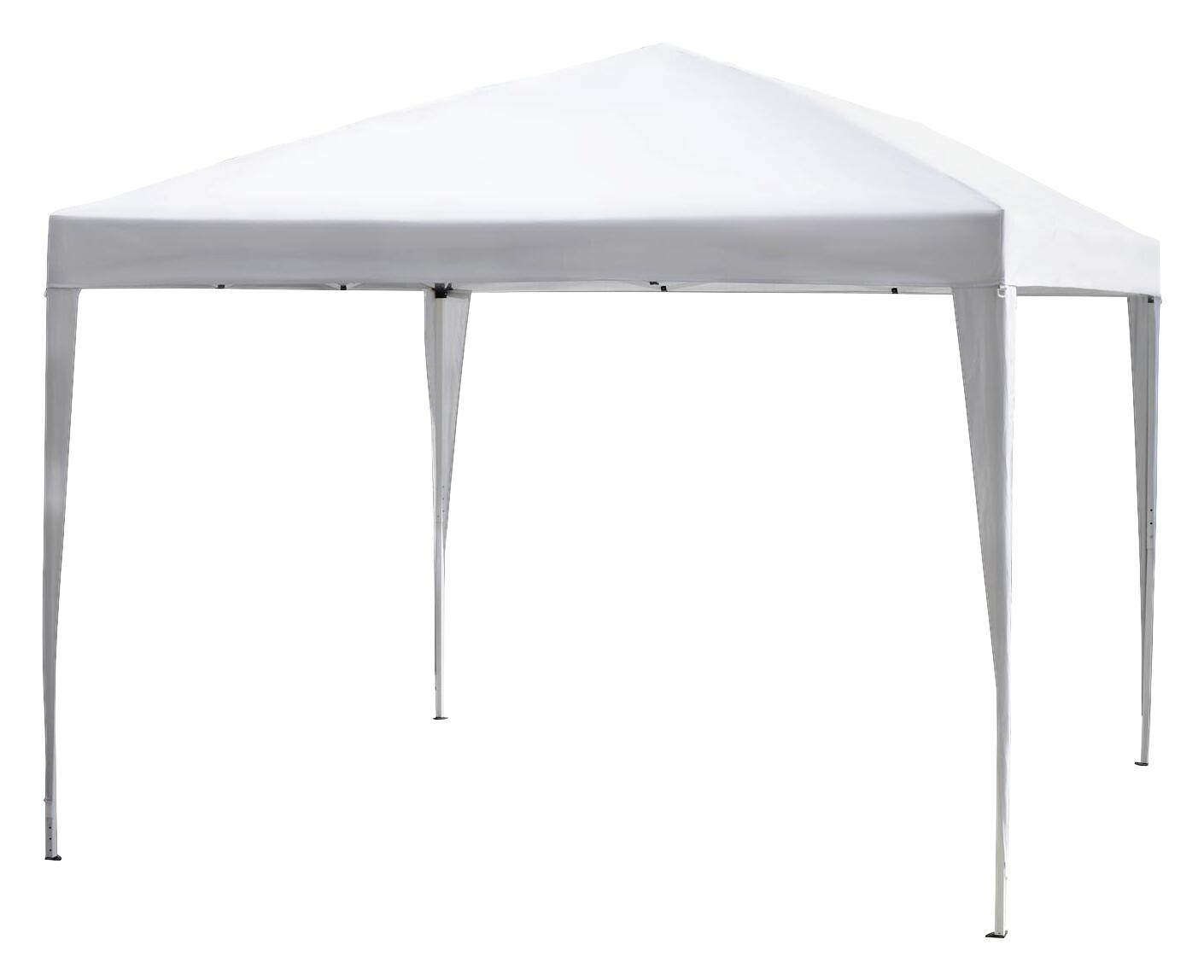 Outsunny Faltpavillon weiß Stoff B/H/L: ca. 295x255x295 cm