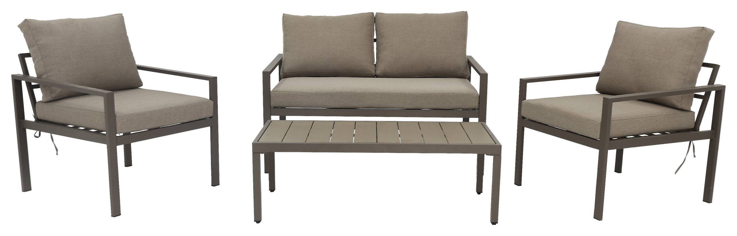 POCOline Gartensitzgruppe Toulouse braun Stahl