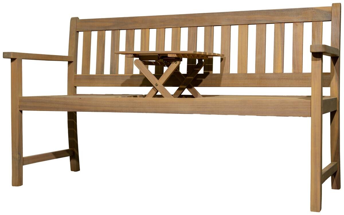 POCOline Gartenbank natur Akazie B/H/L: ca. 60x90x156 cm