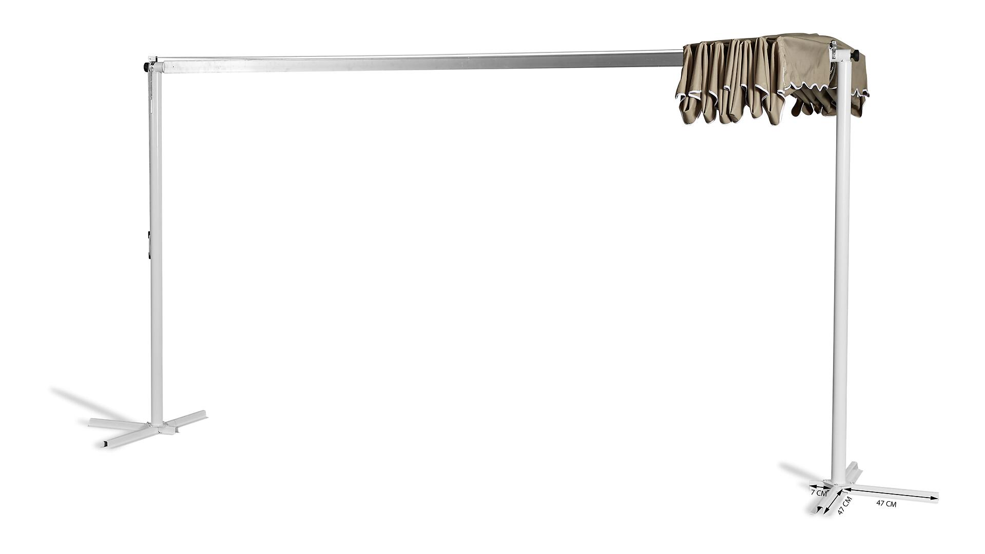 Grasekamp Ersatzdach Standmarkise Dubai Taupe B/L: ca. 225x375 cm