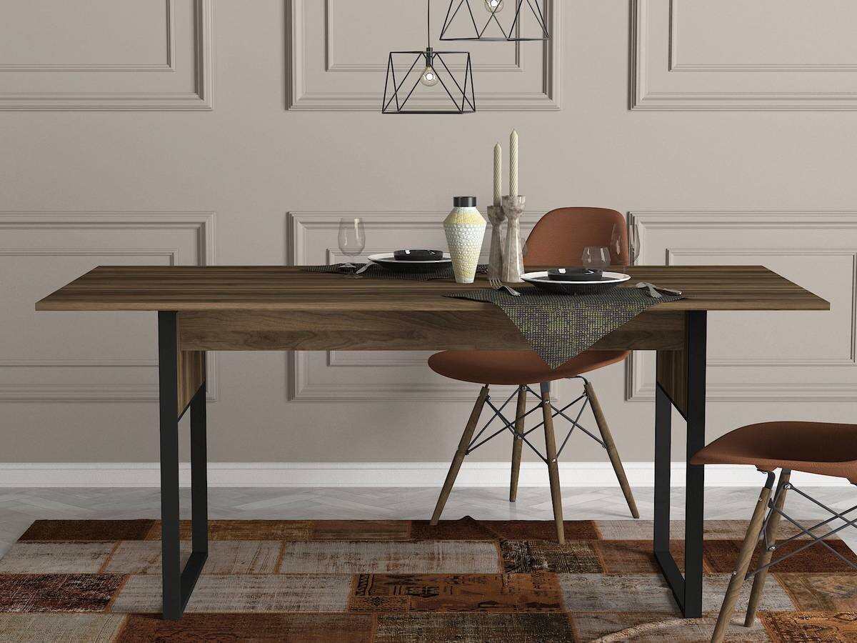 Esstisch Lost walnuss Nachbildung B/H/T: ca. 180x78x97 cm