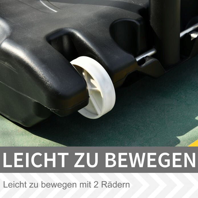 HOMCOM Basketballkorb schwarz B/H/L: ca. 83x260x75 cm