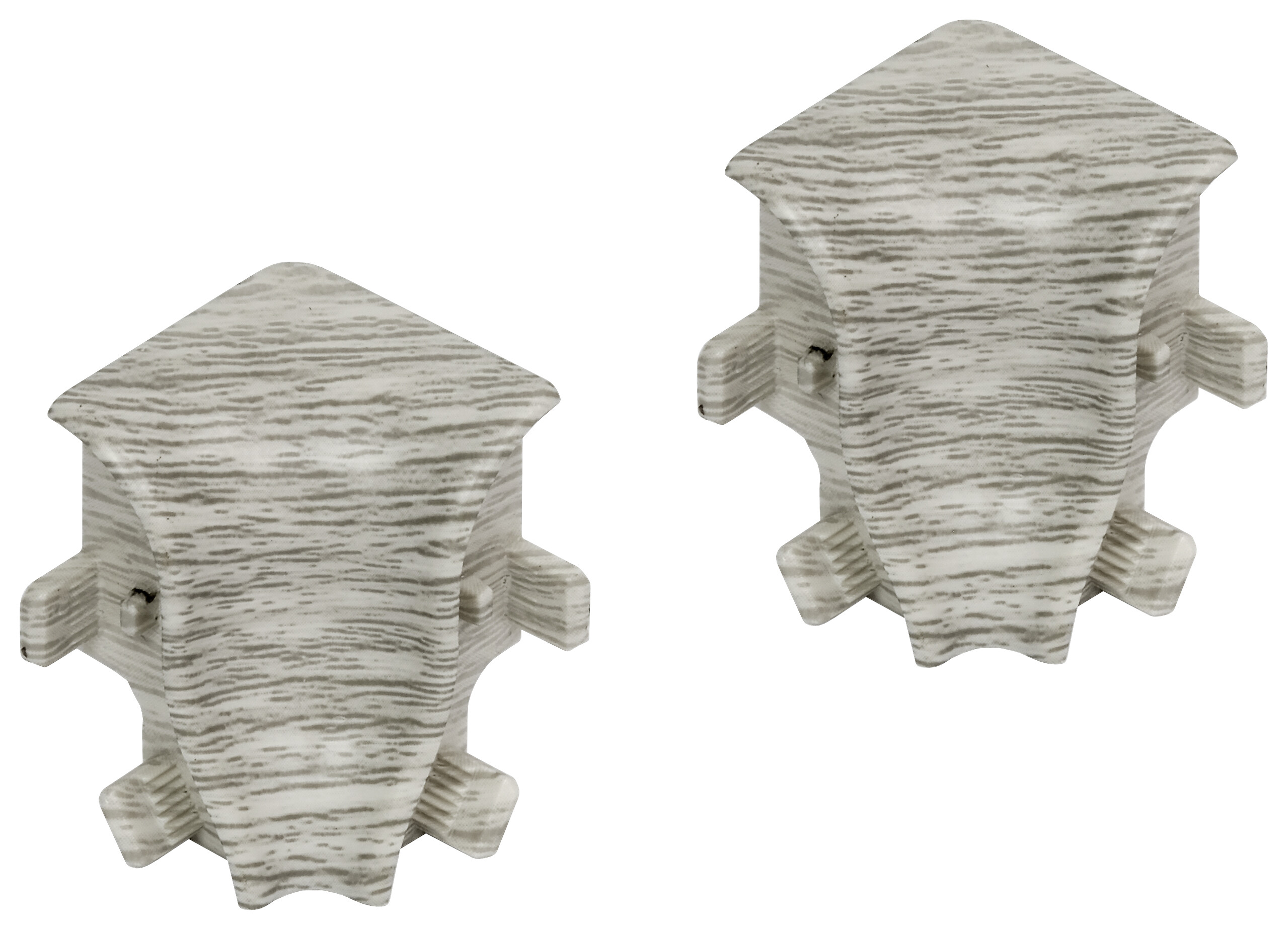 Innenecke Eiche L/B/H: ca. 3,43x3,43x4,25 cm