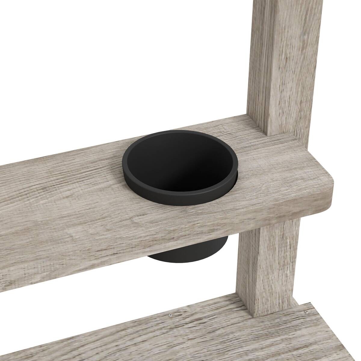 Outsunny Sandkasten grau