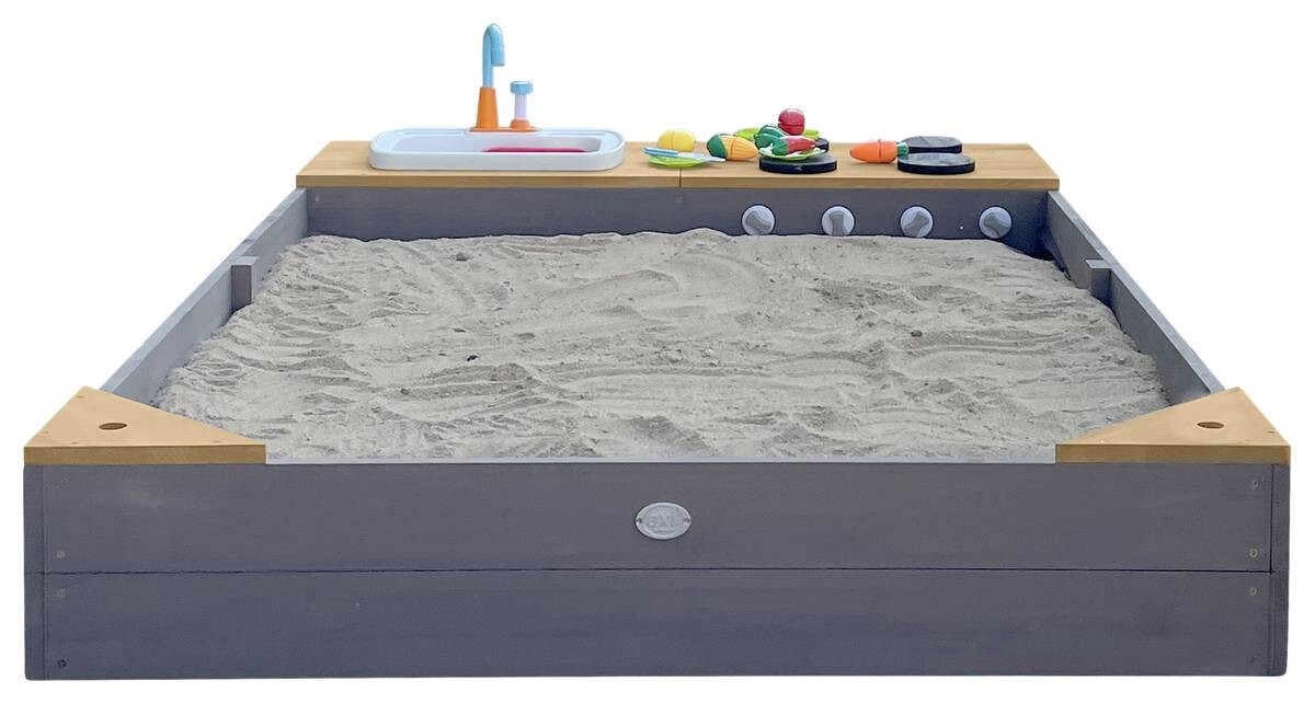 AXI Sandkasten Kelly grau B/H/L: ca. 115x22x180 cm