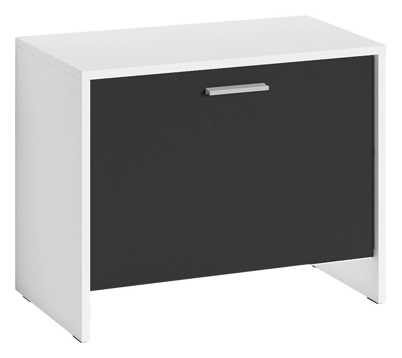 Sitzbank BEN weiß schwarz B/H/T: ca. 60x48x35 cm