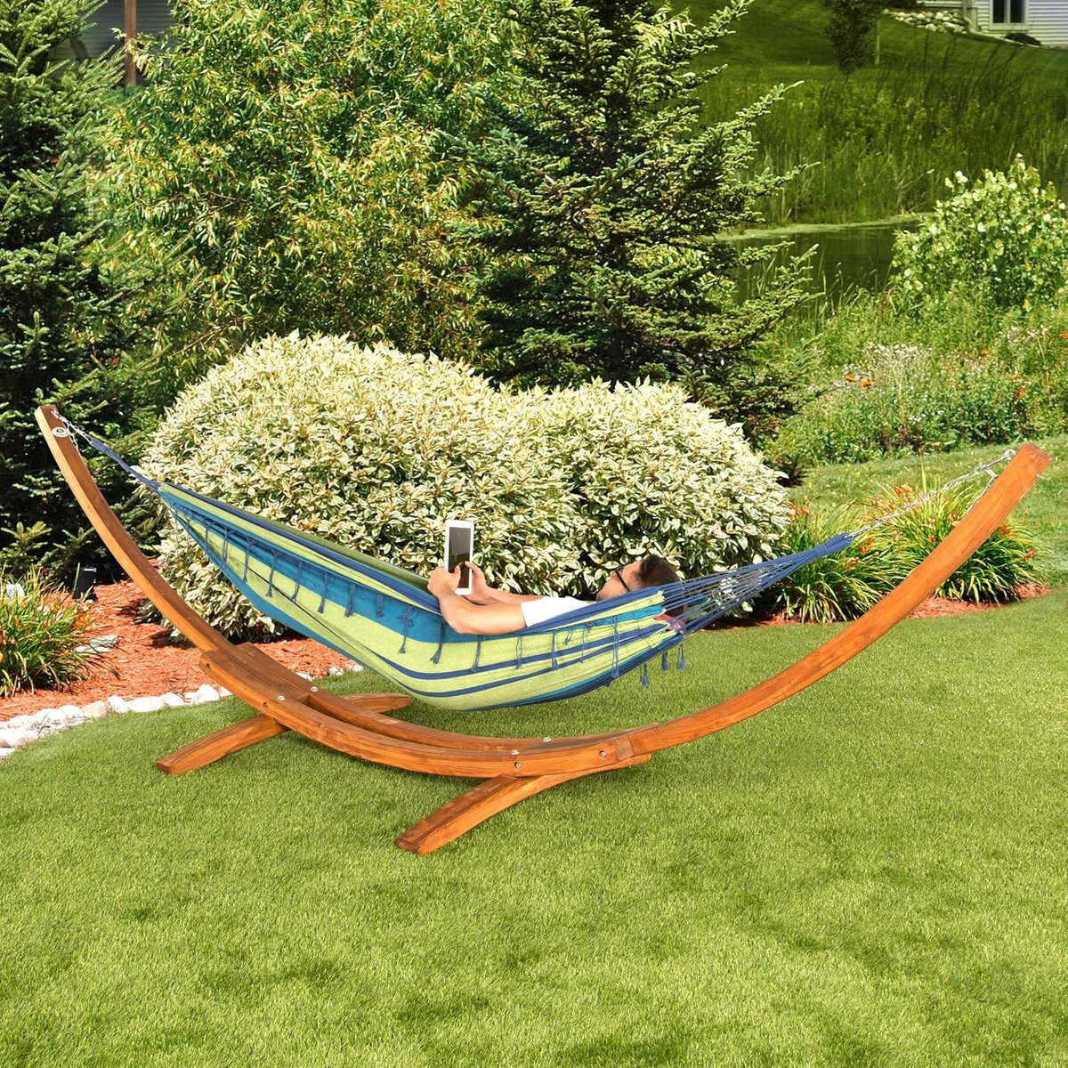 Ultranatura Hängematte grün Polyester