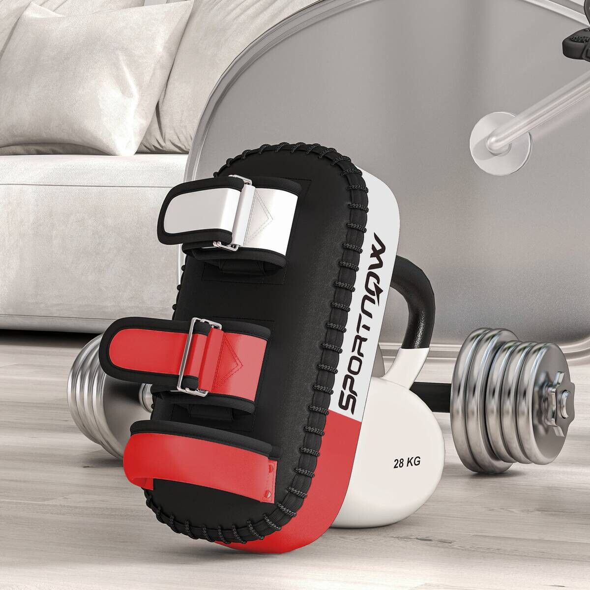 SPORTNOW Fitness-Zubehör schwarz Kunstleder B/H/L: ca. 20x38x18 cm