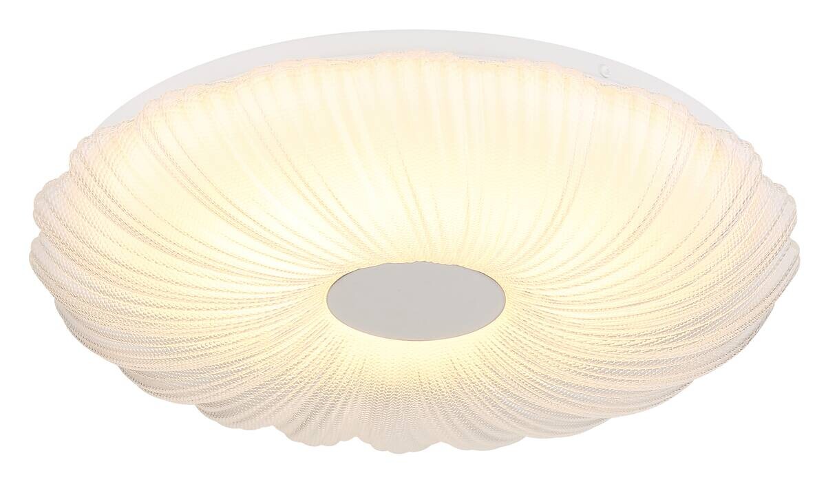 GLOBO Deckenleuchte weiß Satiniert Opal Metall Kunststoff H/D: ca. 7x38 cm 1 Brennstellen