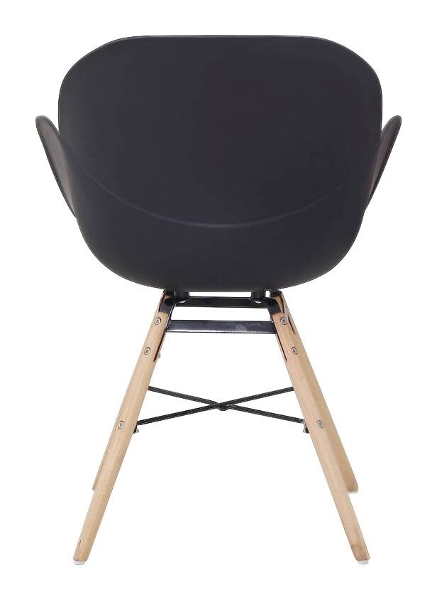 Stuhl Amalia 100 2er schwarz Kunststoff B/H/T: ca. 59x83,5x57,5 cm