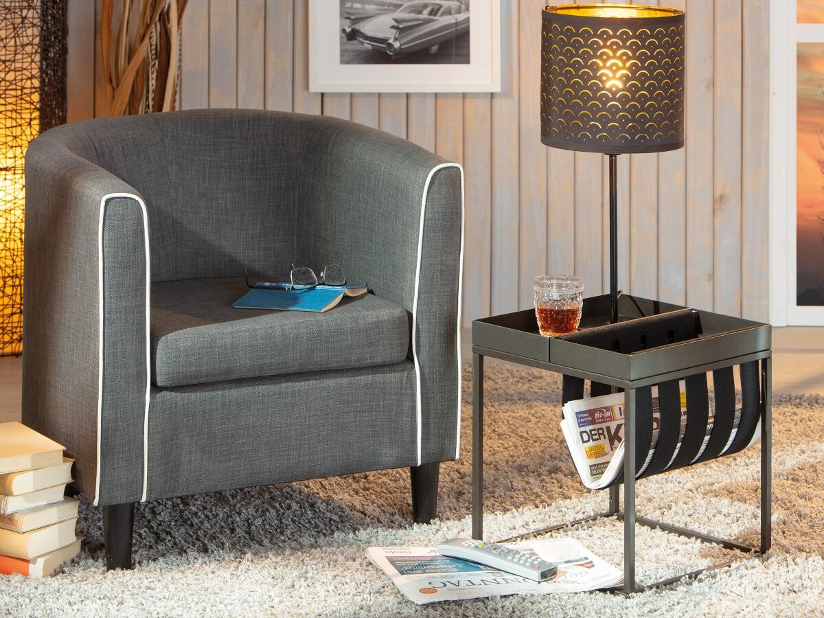 Zeitungsständer Club NY Metall B/H/T: ca. 35x40x35 cm