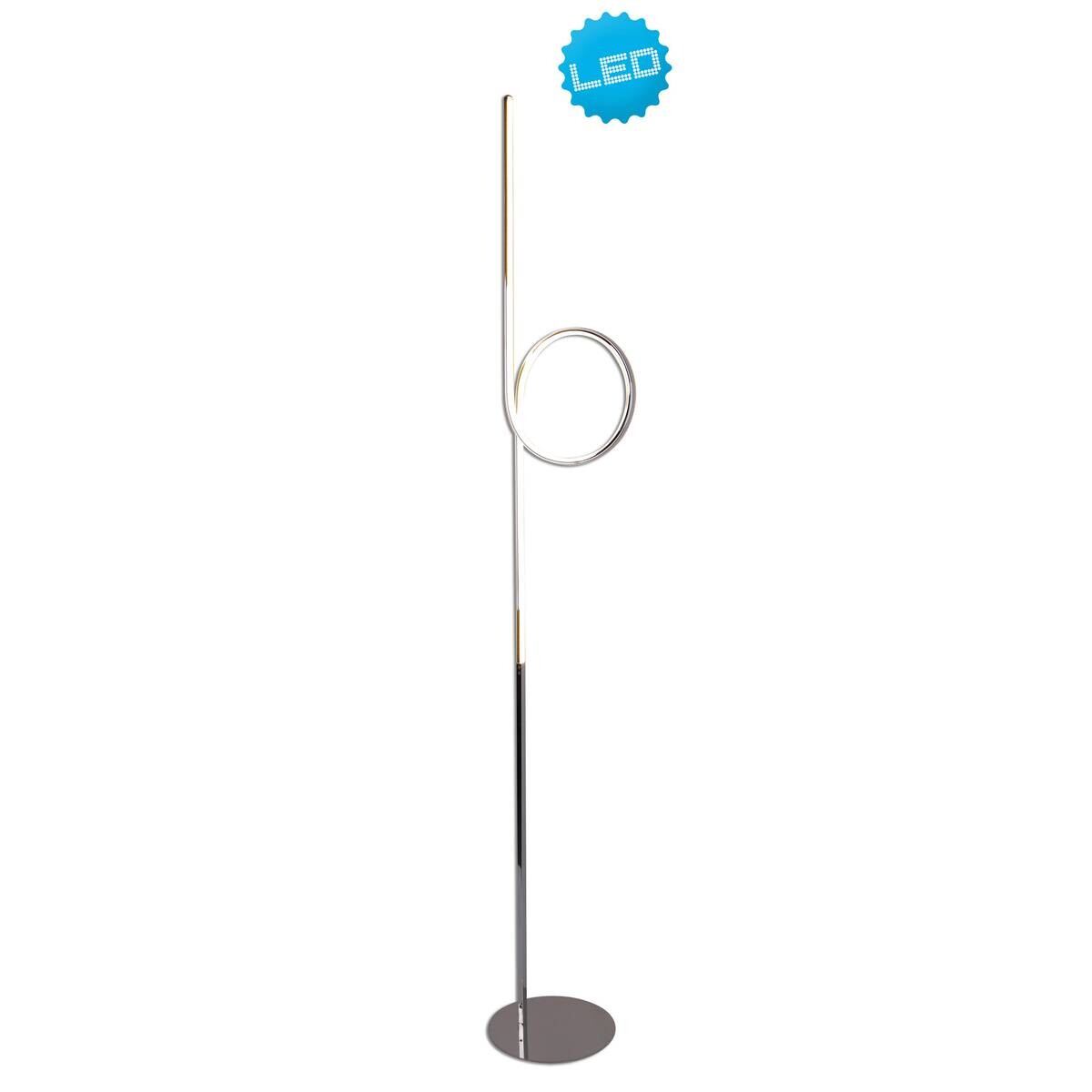 Näve Leuchten LED-Leuchten 2053442 Chrom Metall Kunststoff B/H/T: ca. 23x171x23 cm 1 Brennstellen