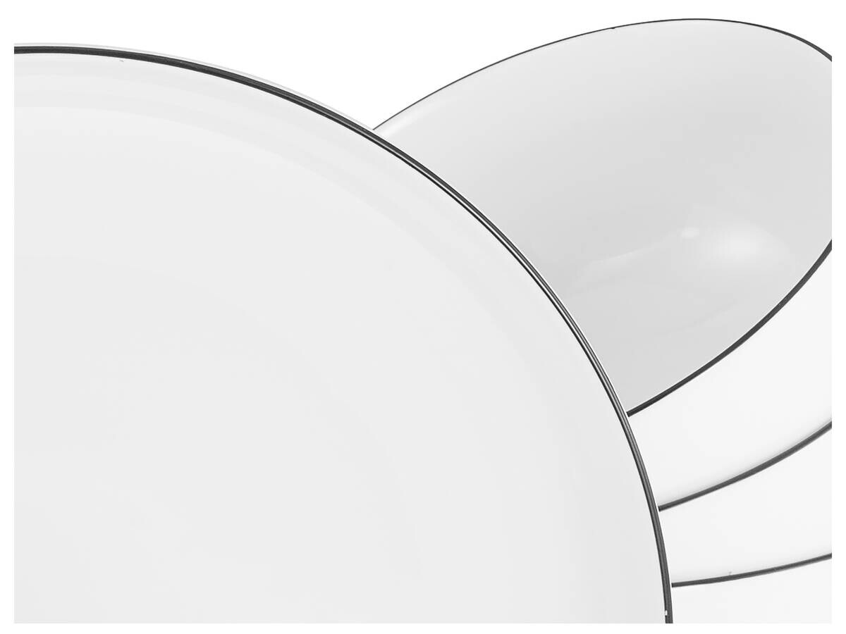 CreaTable Teller-Set Allround Black Line weiß Porzellan