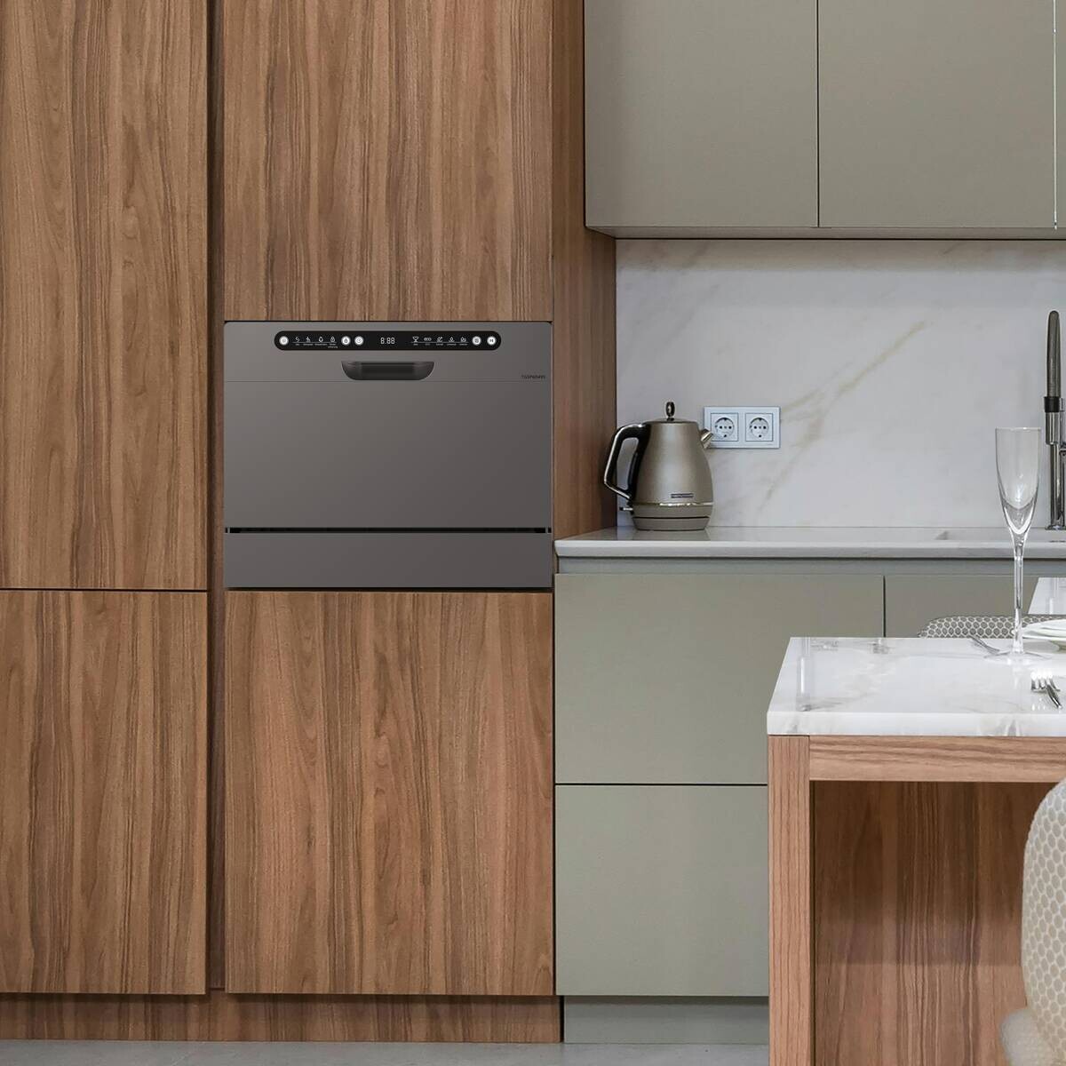 POCOline Tischgeschirrspüler TGSP6D49S silber B/H/T: ca. 55x45x50 cm