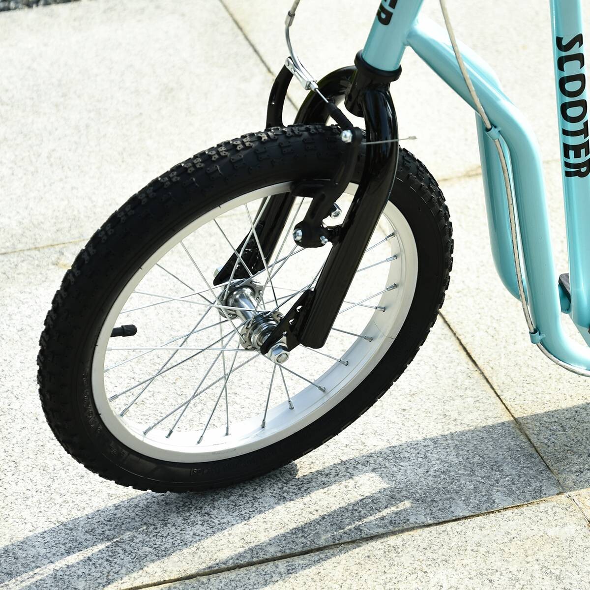 HOMCOM Kinderroller hellblau B/H/L: ca. 58x94x135 cm