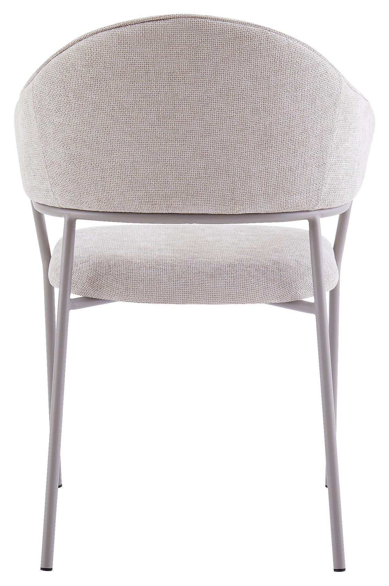 Stuhl CURVE, 2er-Set taupe Stoff B/H/T: ca. 60x86x58 cm