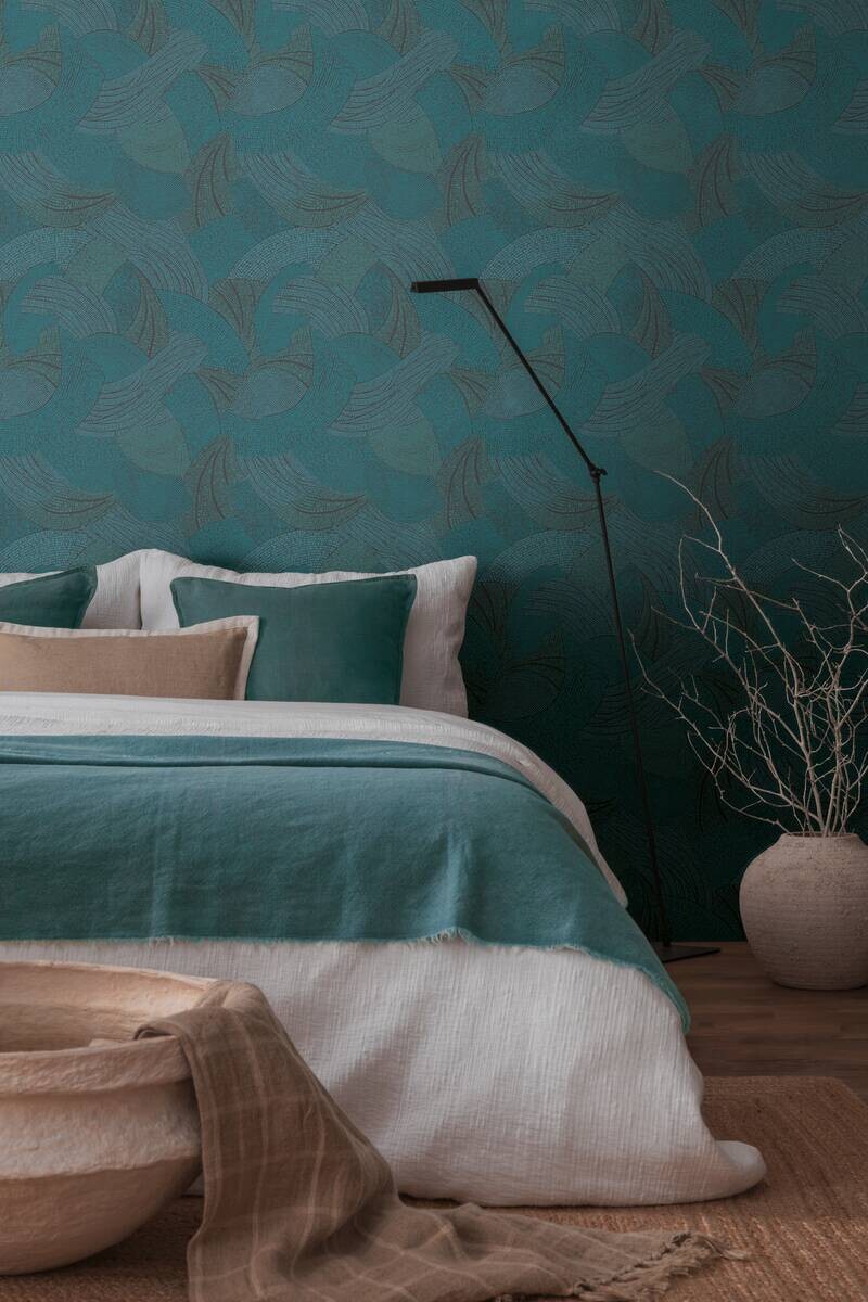 A.S.Creation Vliestapete schwarz grün blau B/H/D: ca. 53x1005x9,2 cm