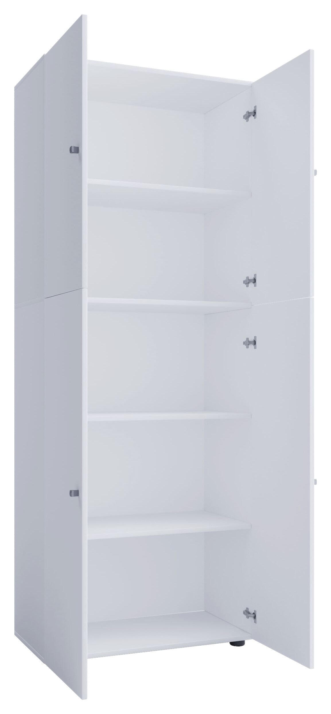 Kleiderschrank Lona weiß B/H/T: ca. 70x182x39 cm