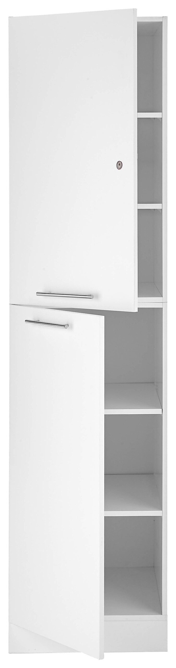 Respekta Hochschrank Clara weiß matt B/H/T: ca. 50x200x67,6 cm