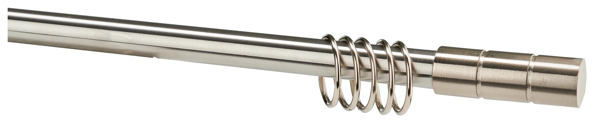 Boviva Stilgarnituren Zylinder Edelstahloptik Metall D: ca. 1,9 cm ausziehbar von ca. 130 bis 240 cm 2.0 Läufe