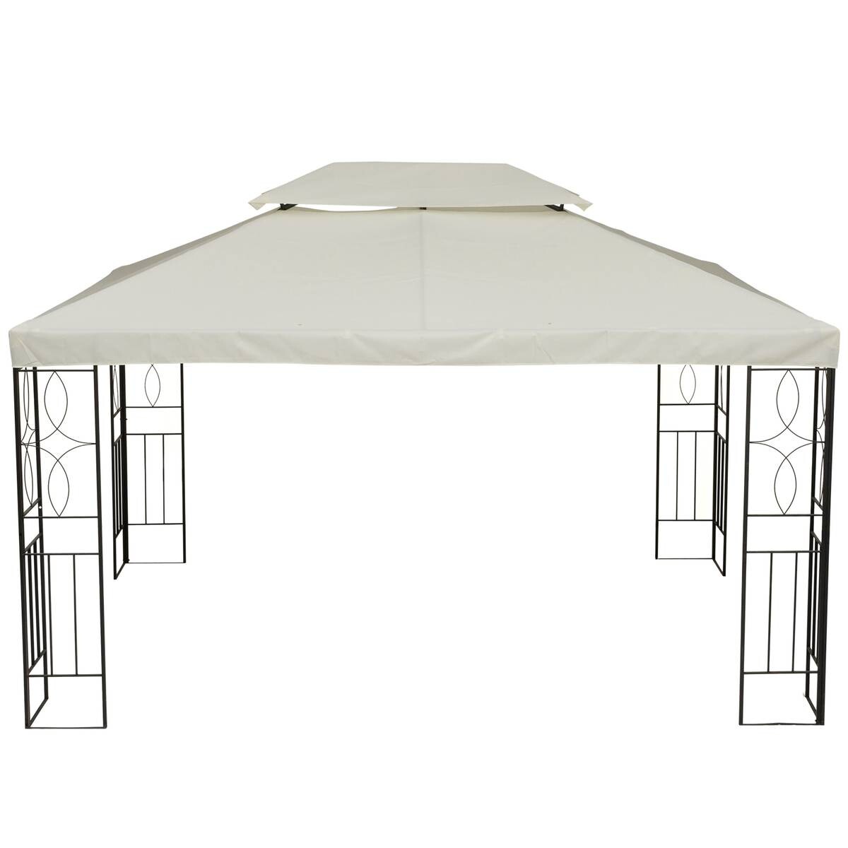 Outsunny Ersatzdach creme Polyester-Mischgewebe B/L: ca. 300x400 cm