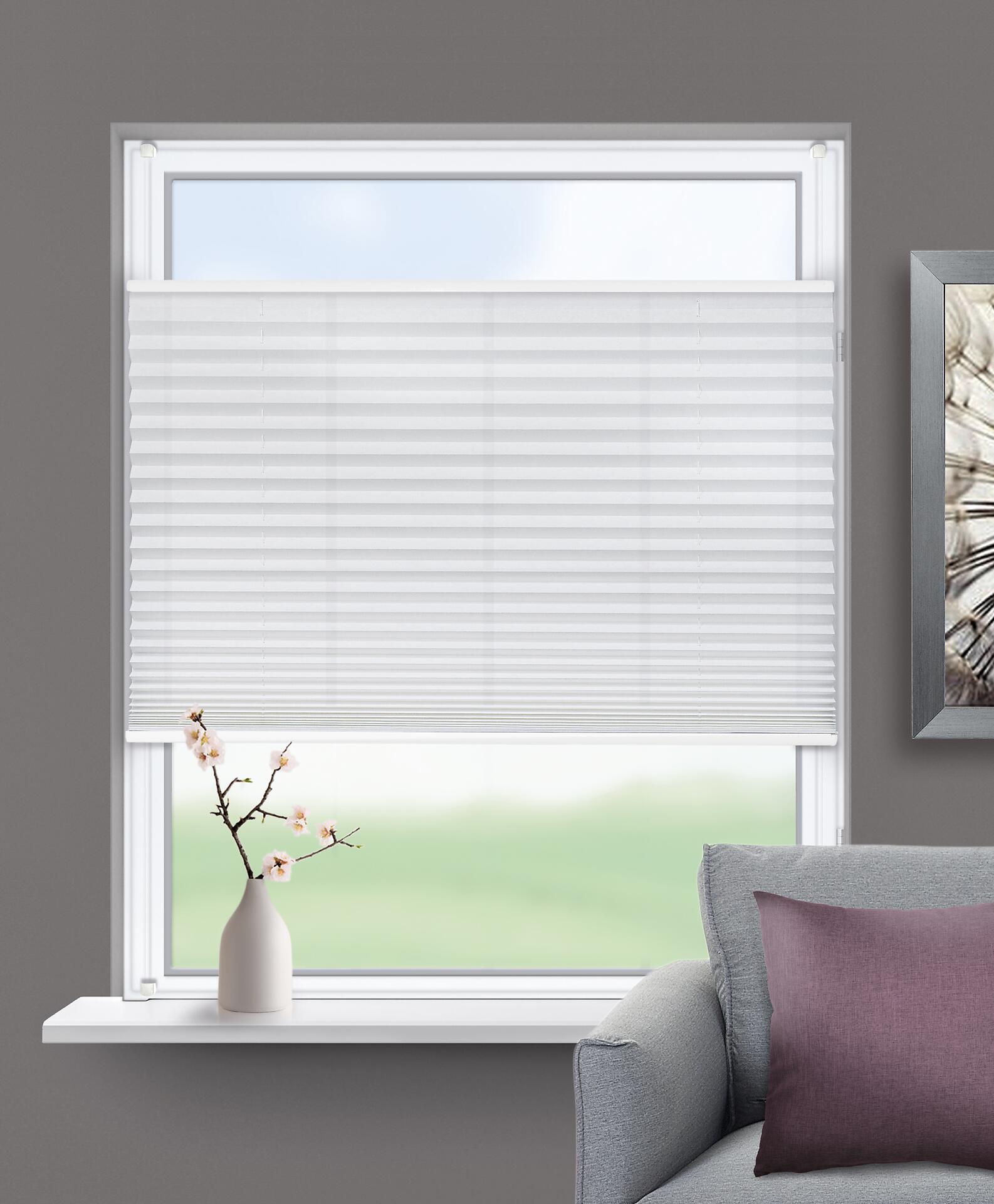 ACUS design collection Spannplissee weiß B/L: ca. 40x130 cm