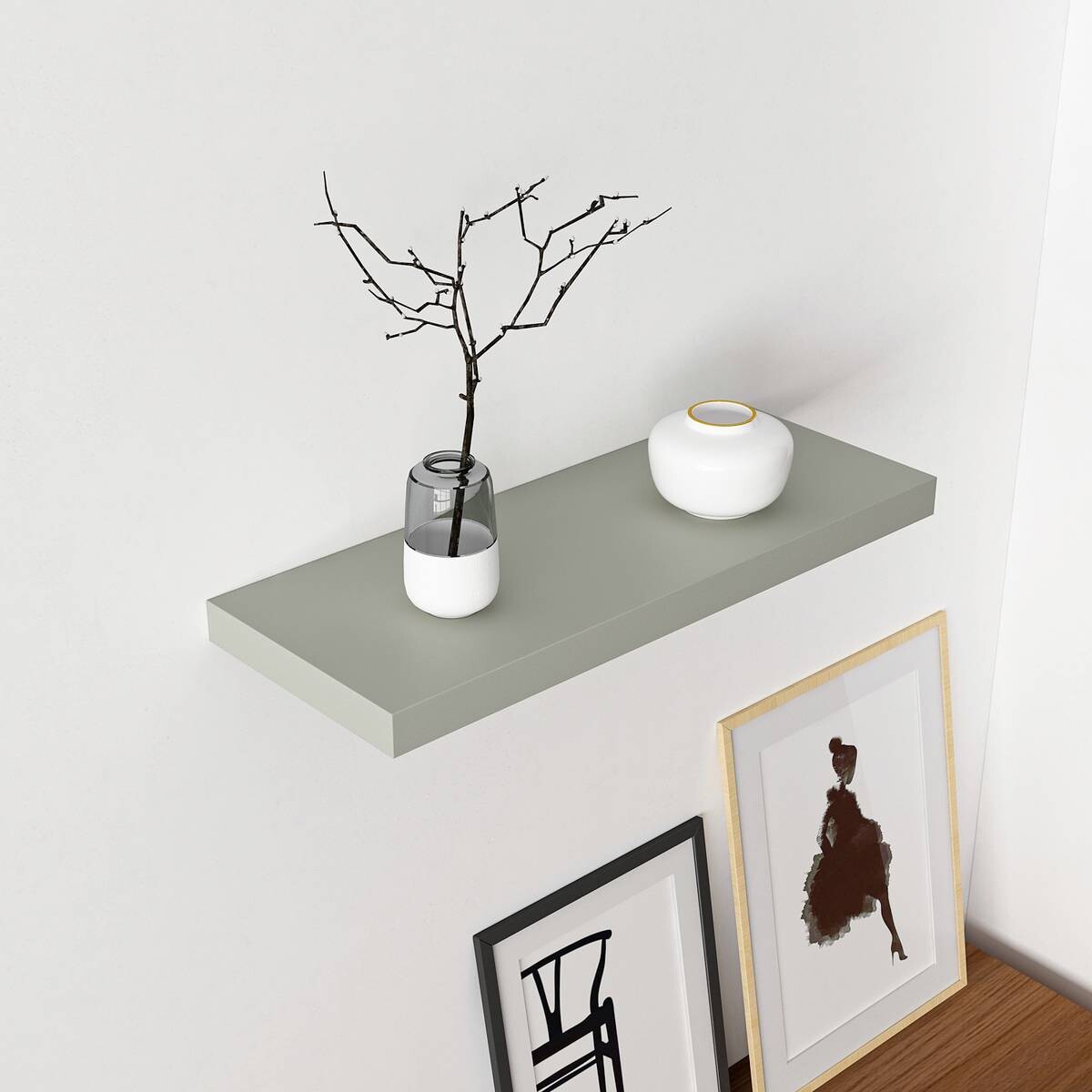 Wandboard Shelvy 60 salbei B/H/T: ca. 60x4x24 cm Wandboard Shelvy 60 salbei B/H/T: ca. 60x4x24 cm