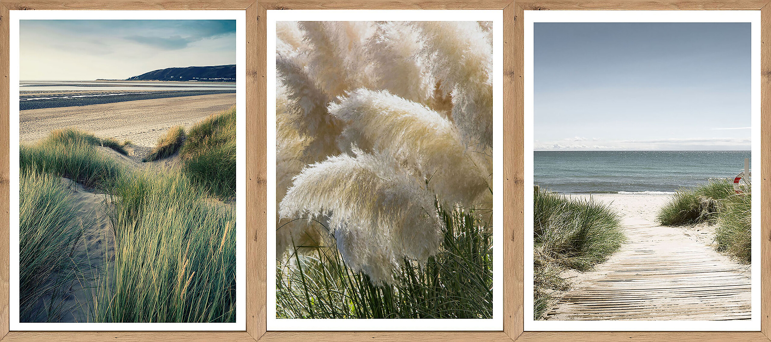 Gerahmtes Bild Strand B/H: ca. 30x40 cm