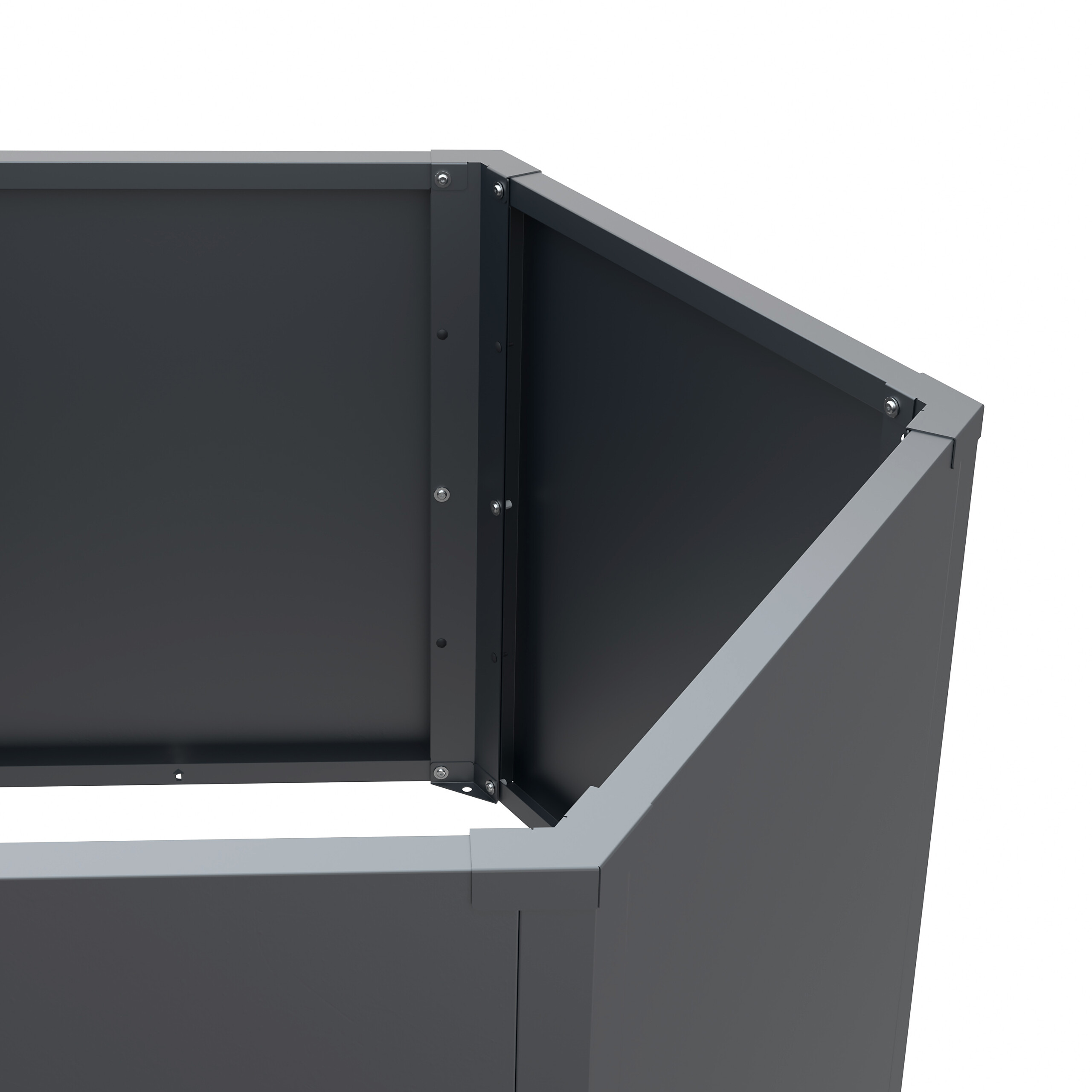 Westmann Hochbeet Varia anthrazit Metall B/H/L: ca. 100x77x200 cm