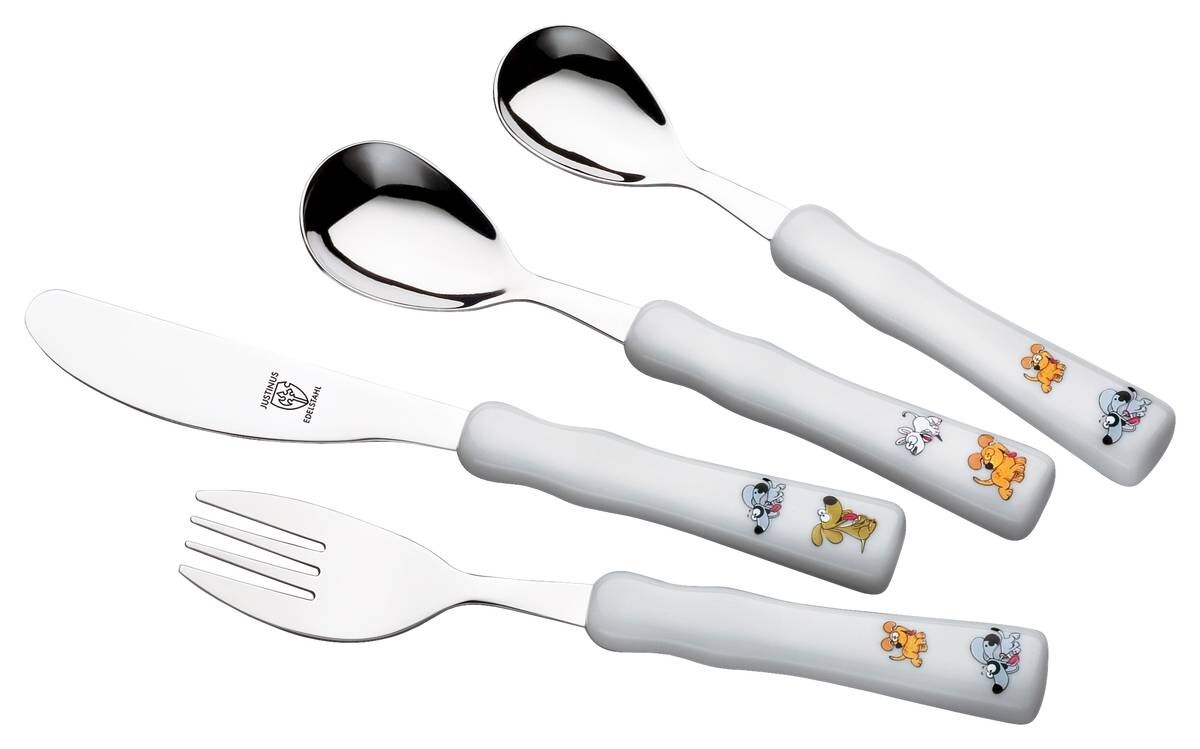 JUSTINUS Besteckset silber Edelstahl 4 tlg.