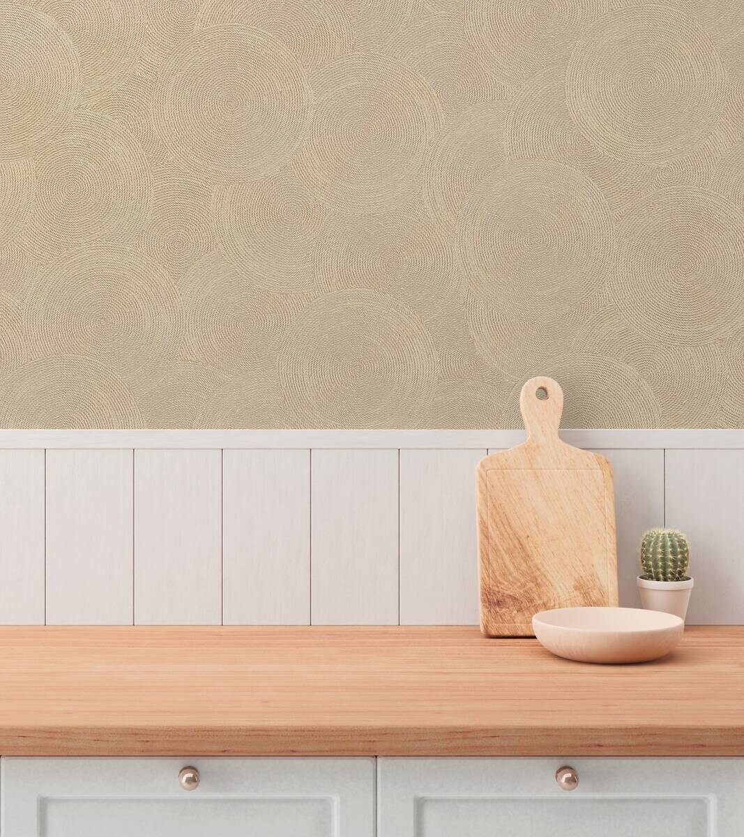 A.S.Creation Vliestapete beige orange B/H/D: ca. 53x1005x8,6 cm