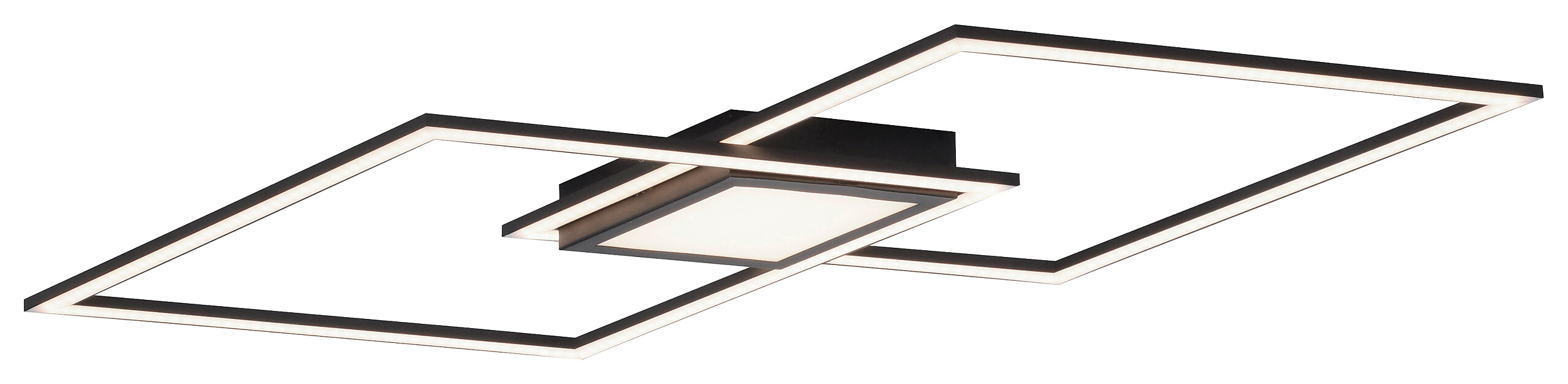 Just Light Deckenleuchte Asmin schwarz Aluminium H/T/L: ca. 5,2x37x106 cm