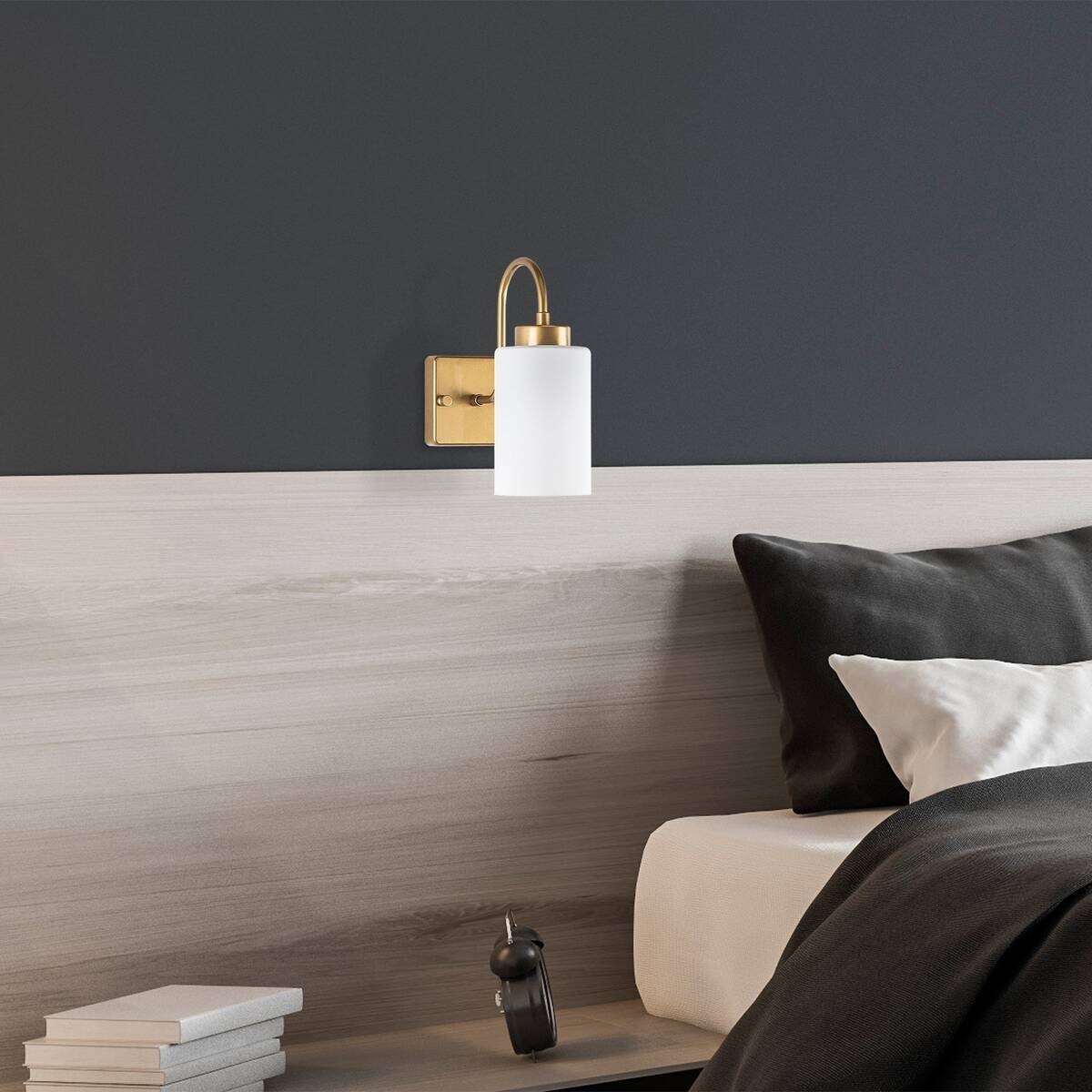 Opviq Wandleuchte gold weiß Metall Glas B/H/L: ca. 23x24x10 cm E27 1 Brennstellen