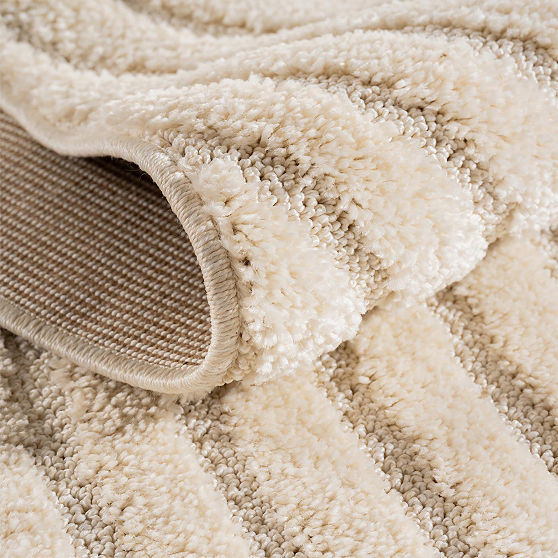 Ayyildiz Kurzflorteppich ART creme B/H/L: ca. 80x0,8x80 cm