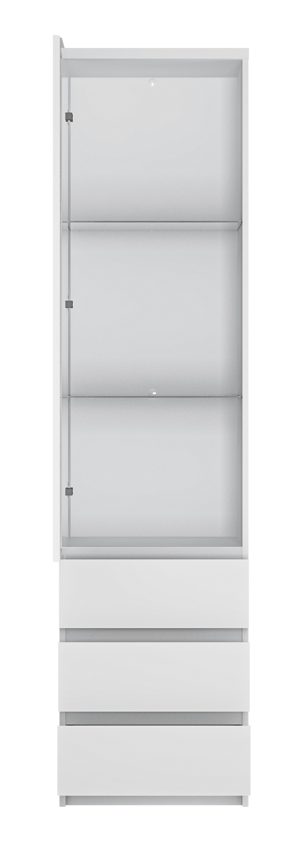 Vitrine Fribo Alpinweiß Spanplatte B/H/T: ca. 50x200x40 cm