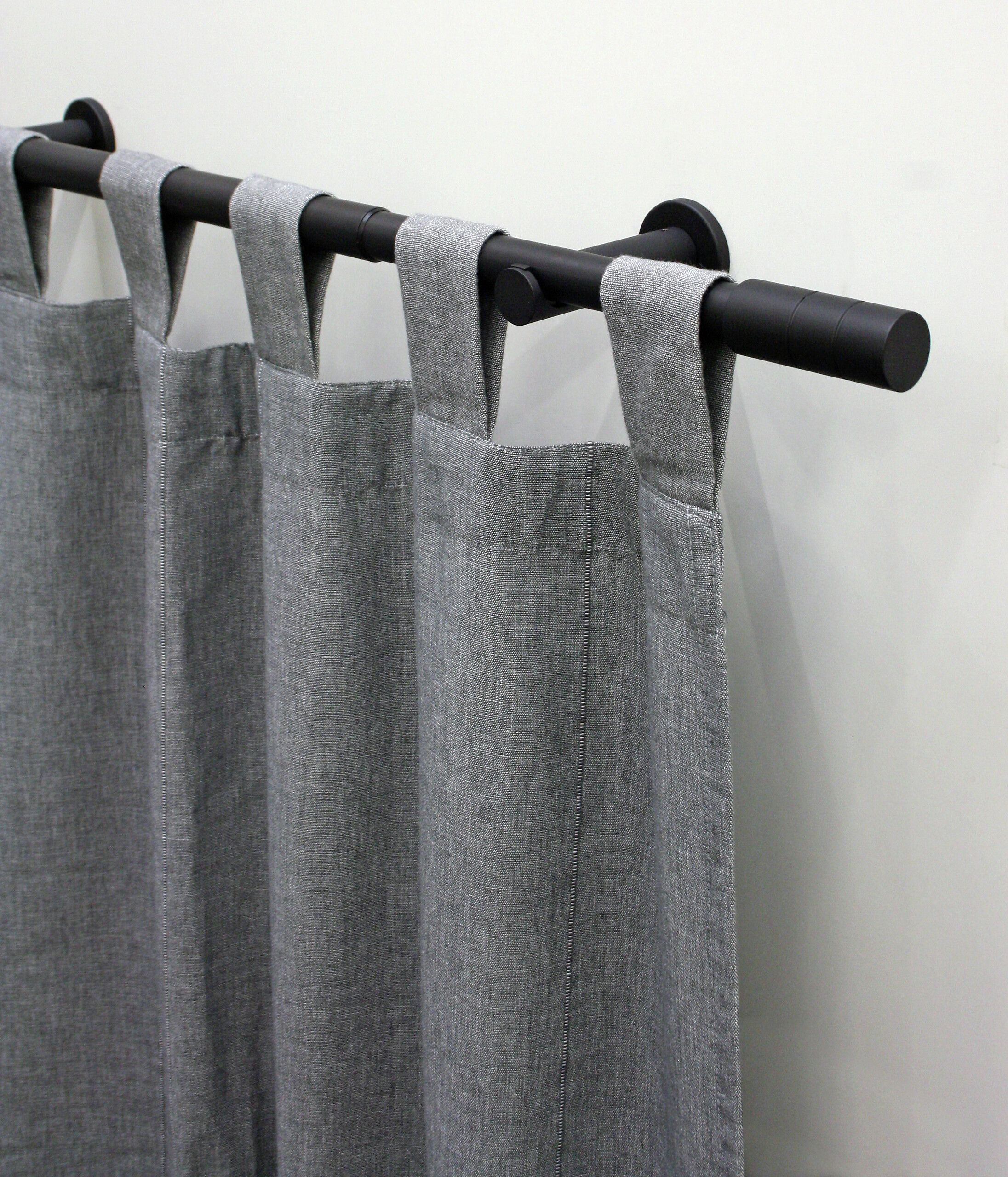 Boviva Stilgarnituren Zylinder mattschwarz Metall L: ca. 190 cm ausziehbar von ca. 100 bis 190 cm 1.0 Läufe