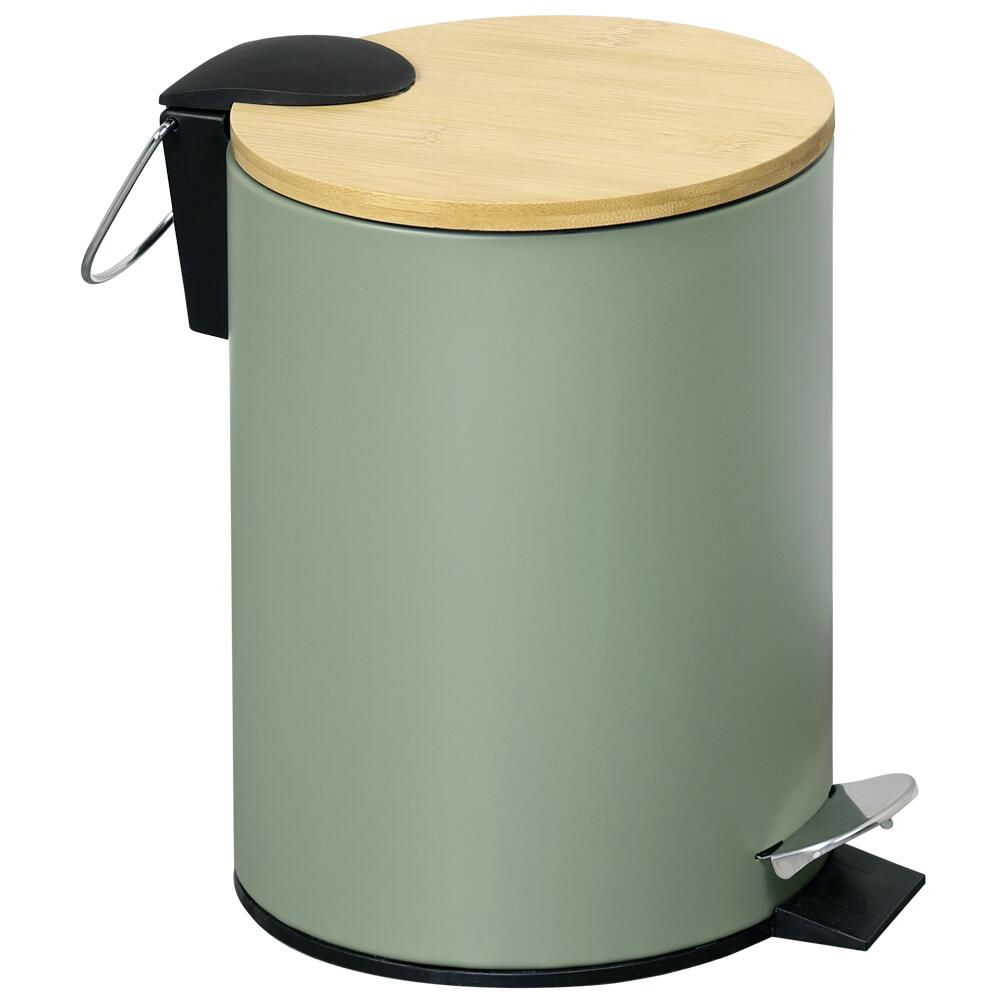 Kosmetikeimer grün Bambus B/H/L: ca. 17x24x17 cm ca. 3 l