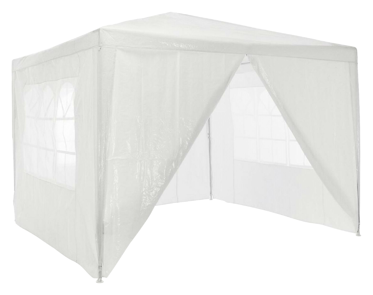 VCM Pavillon weiß Polyester-Mischgewebe B/H/L: ca. 300x187x300 cm
