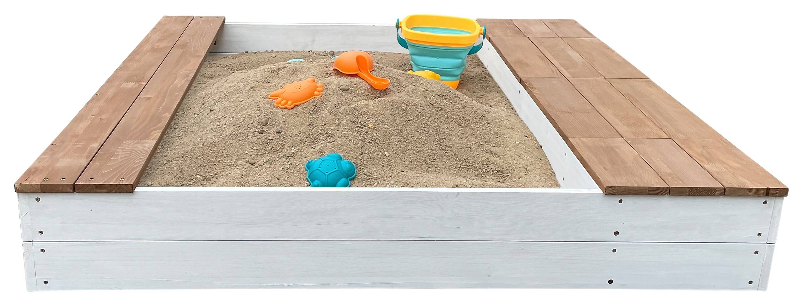 AXI Sandkasten Evy weiß B/H/T: ca. 117x18,7x119 cm