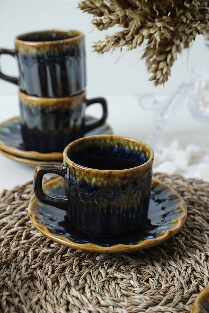 HermiaConcept Teetasse 12-tlg. gold Steingut