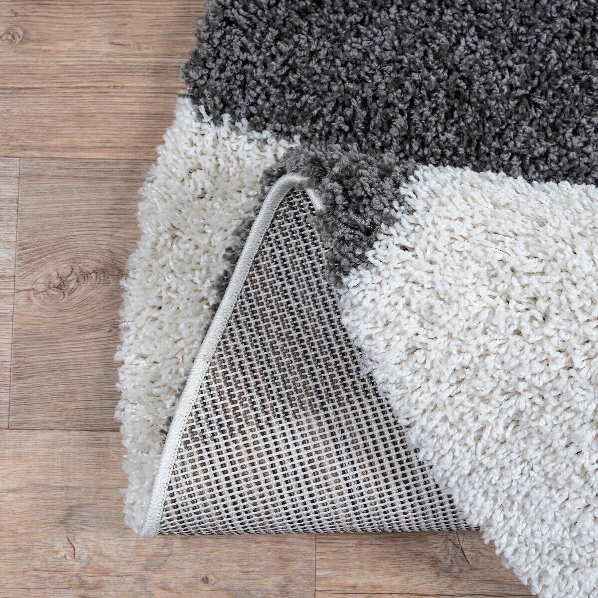 Sanat Hochflorteppich MILANO grau D: ca. 120 cm