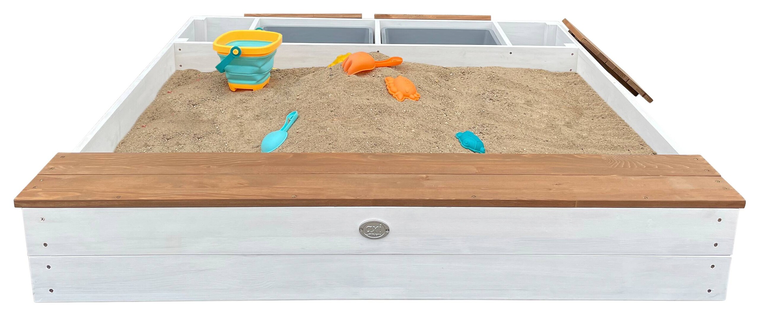 AXI Sandkasten Evy weiß B/H/T: ca. 117x18,7x119 cm