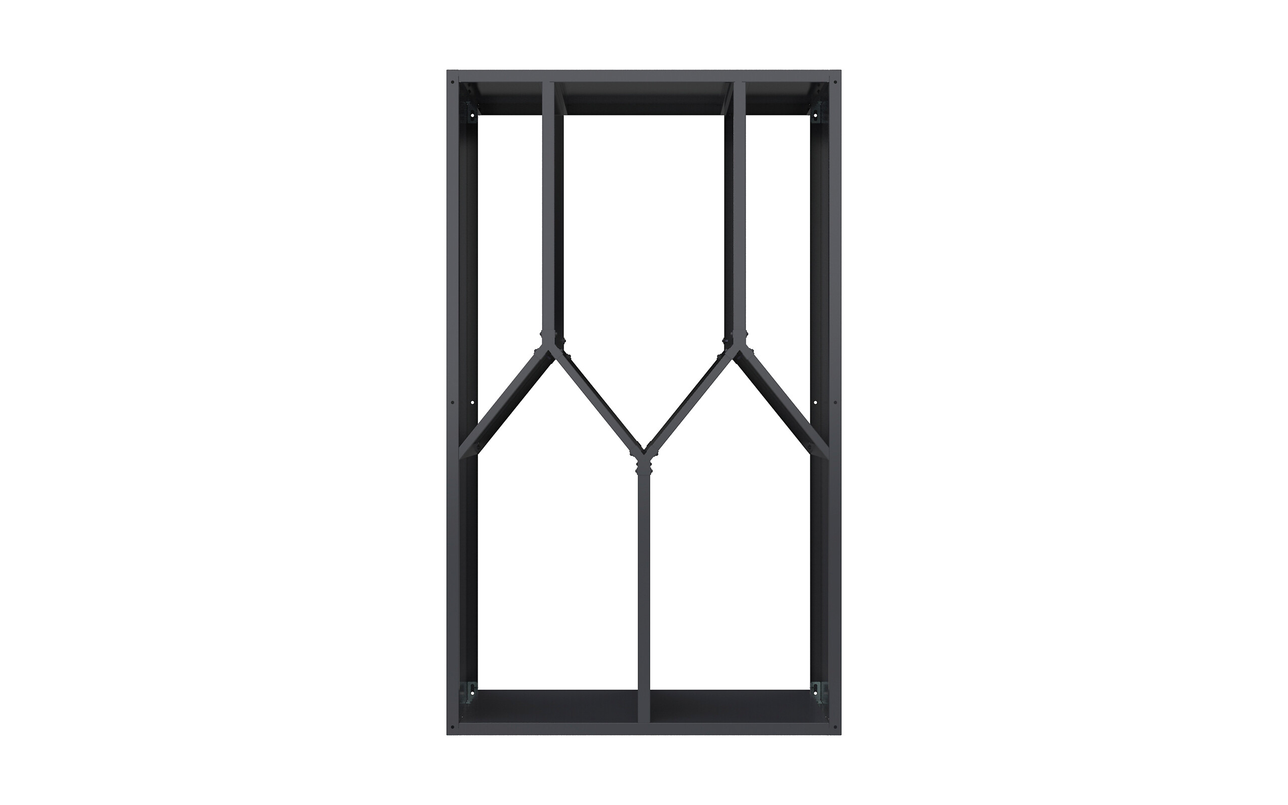 Westmann Kaminholzregal Castra anthrazit B/H/L: ca. 95x160x50 cm