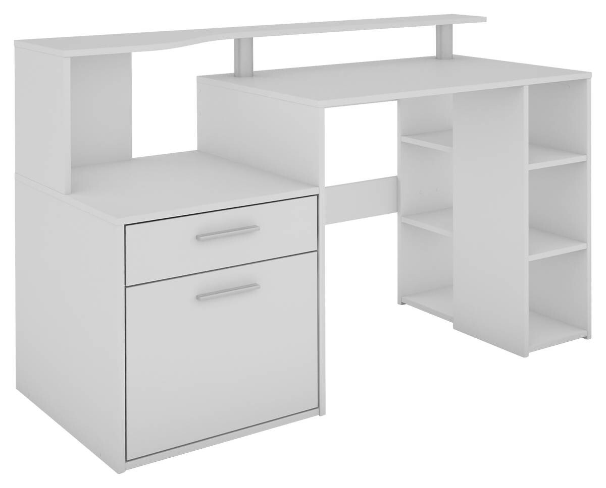 Schreibtisch LOUIS weiß B/H/T: ca. 140x89x55 cm