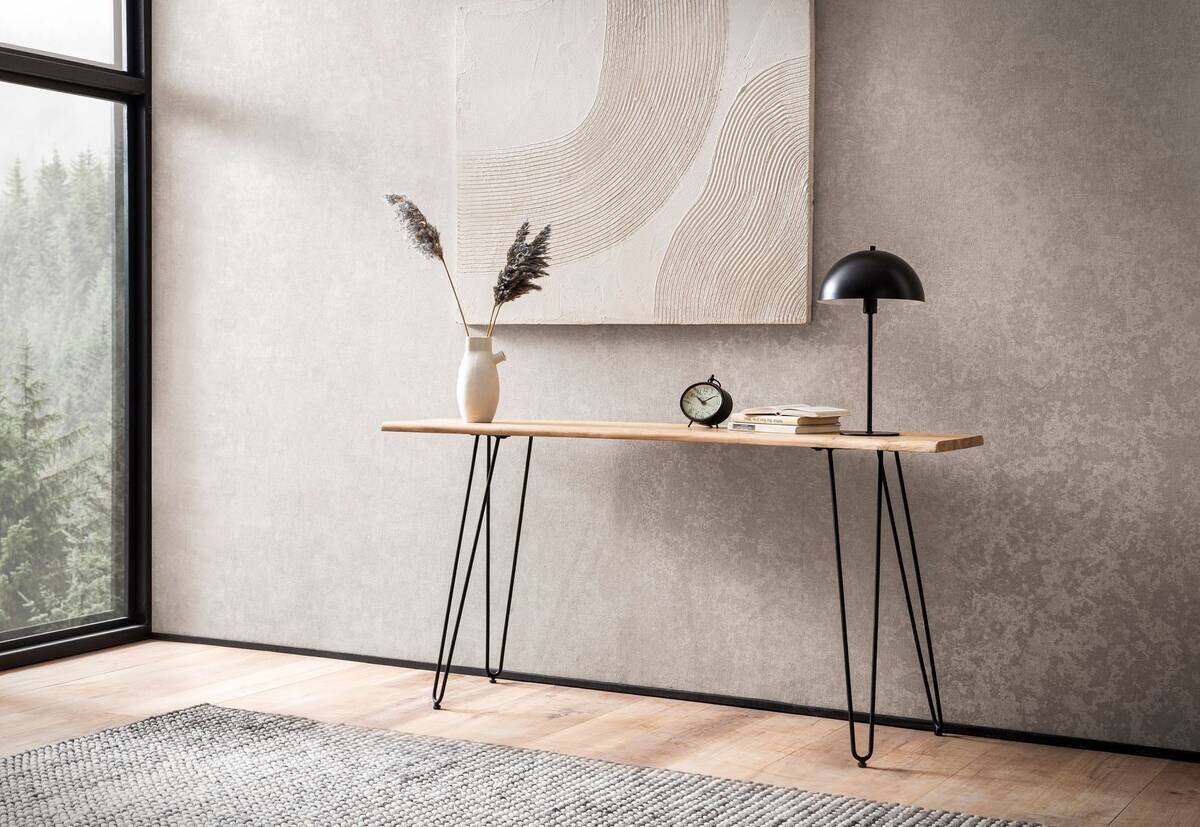 Konsolentisch braun Akazie B/H/T: ca. 150x75x36 cm