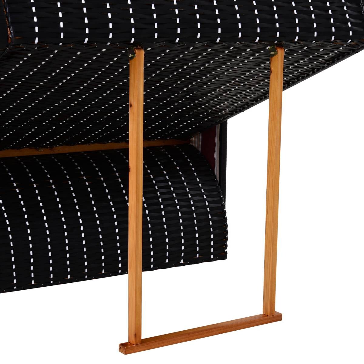 Outsunny Strandkorb braun Metall B/H/T: ca. 118x150x79 cm