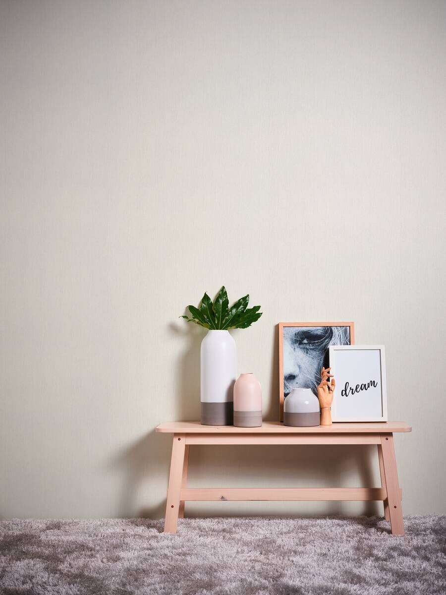 A.S.Creation Vliestapete Flavour Uni weiß B/L: ca. 53x1005 cm