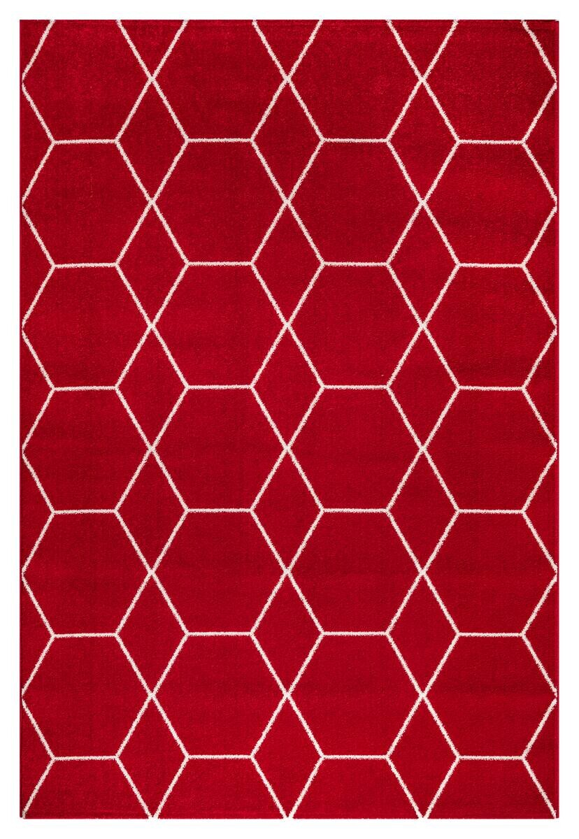 Sanat Teppich Trellis rot B/L: ca. 60x110 cm