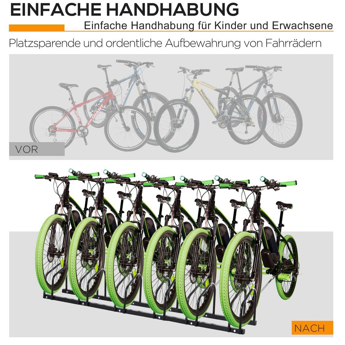 HOMCOM Fahrrad-Zubehör schwarz schwarz B/H/L: ca. 33x179x27 cm