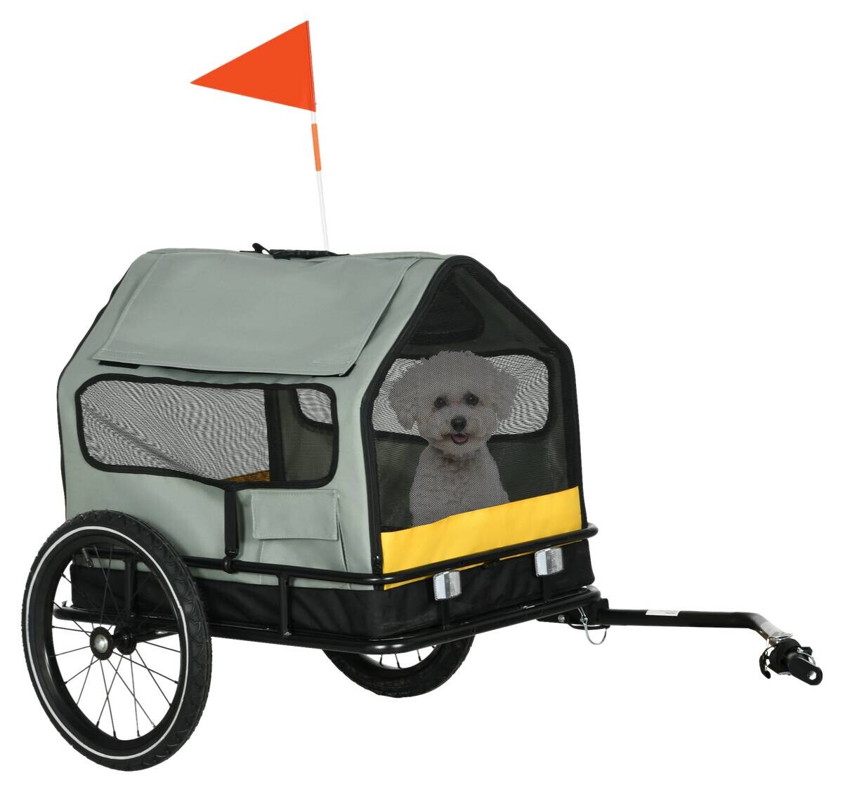 PawHut Hunde-Zubehör grau Polyester B/H/L: ca. 65x132x74 cm